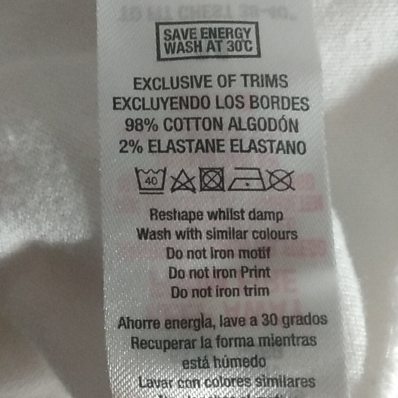 Men's Topman Short Sleeve T-shirt Size Medium White - Picture 7 of 7